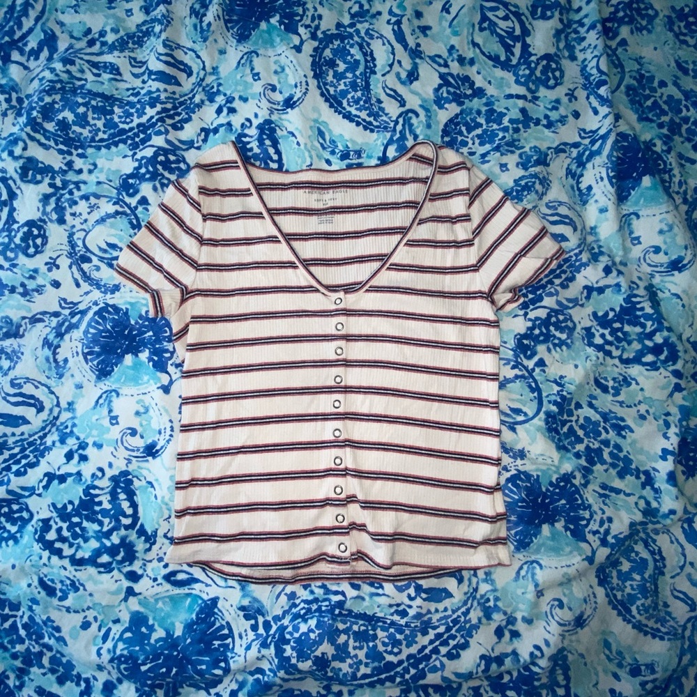 American Eagle stripped top